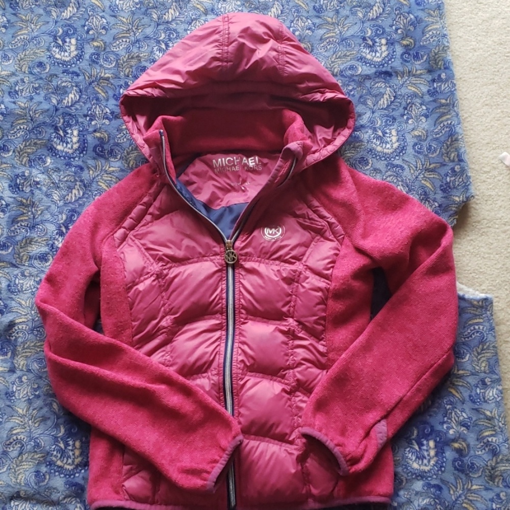 Pink Michael Kors down filled jacket